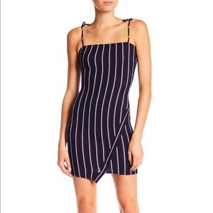 STRIPED BODY CON DRESS